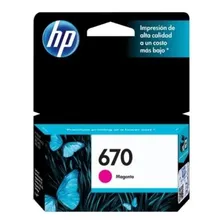Cartucho de tinta original magenta Hp 670 Foto  mini 1