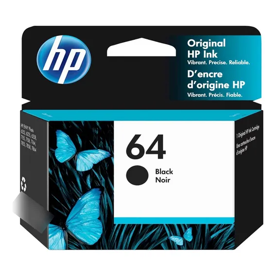 Cartucho de tinta preta Hp 64 Foto 1