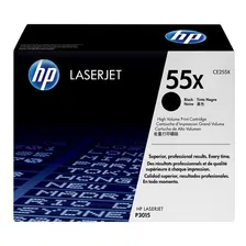 Cartucho de toner preto HP 55x Laserjet de alto rendimento Foto mini 1