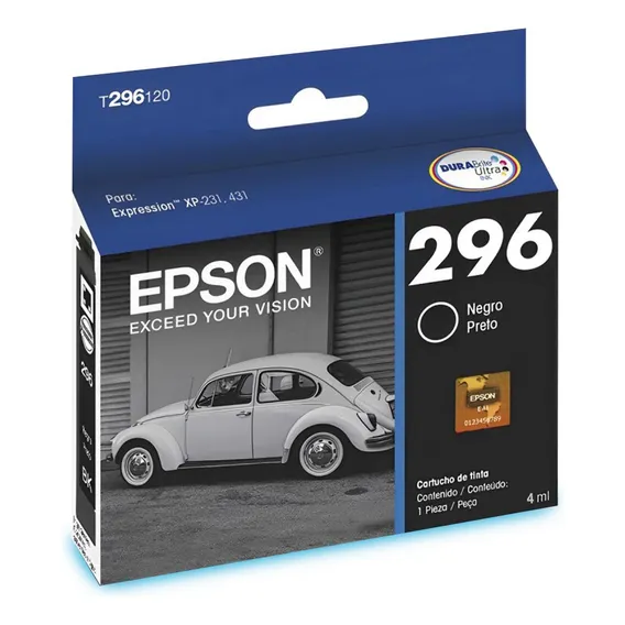 Cartucho Epson De Tinta Preto Expression T296120 (eps01) Foto 1
