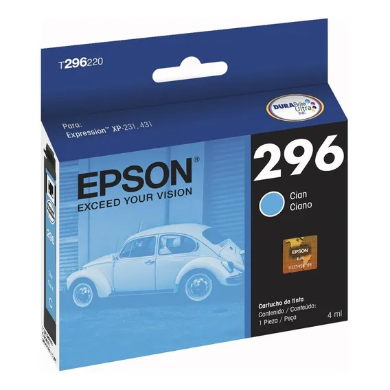 Cartucho Epson T296220 Ciano Para Xp231 Foto 1