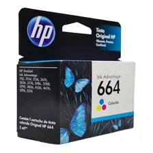 Cartucho Hp 664 Colorido Para Impressora Deskjet 2136 Foto mini 1