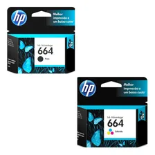 Cartucho Hp 664 Preto (f6v29ab) + Hp 664 Colorido (f6v28ab) Foto mini 2