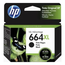 Cartucho Hp 664xl Preto 664xl Original Hp Deskjet 1115, 2136 Foto mini 1
