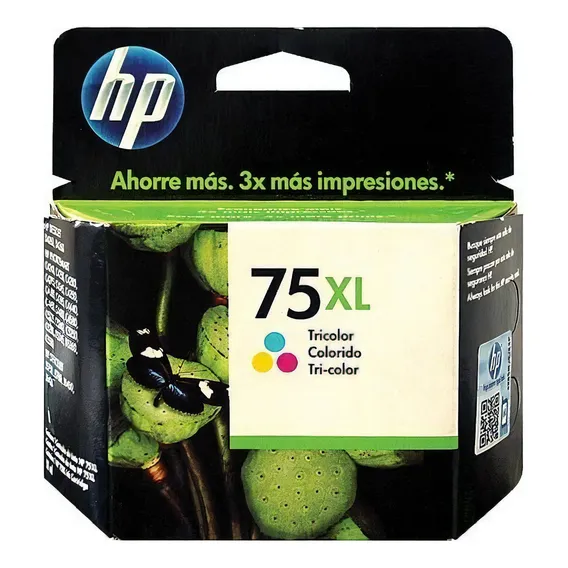 Cartucho Hp 75xl Jato De Tinta Tricolor 17ml Cb338wb Foto 1