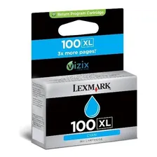 Cartucho Lexmark 100xl Ciano 14n1069 Foto  mini 1