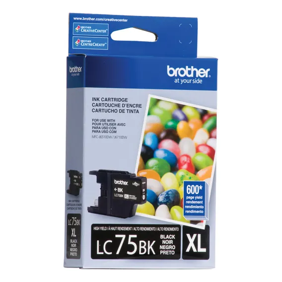 Cartucho Tinta Brother Lc-75bk Preto Foto 1