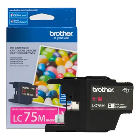 Cartucho Tinta Brother Lc-75m Magenta Foto 1