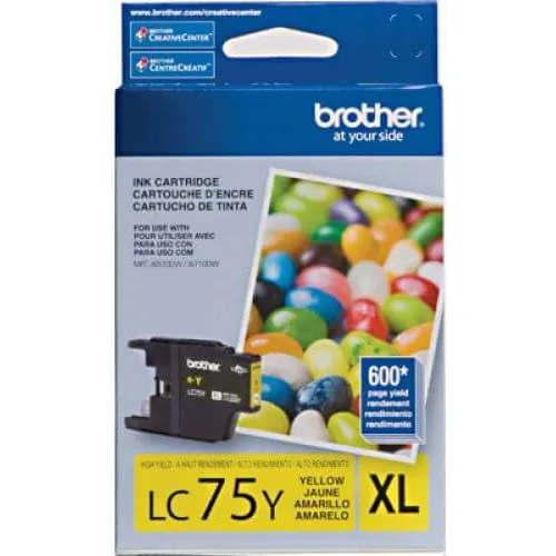 Cartucho Tinta Brother Lc-75y Amarelo Foto 1