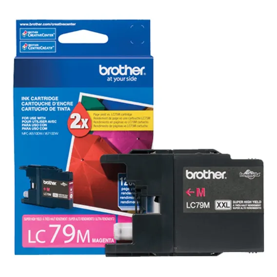 Cartucho Tinta Brother Lc-79m Magenta Alto Rendimento Foto 1