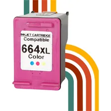 Cartucho Tinta Compatível 664xl Colorido Impressoras Hp Foto mini  2