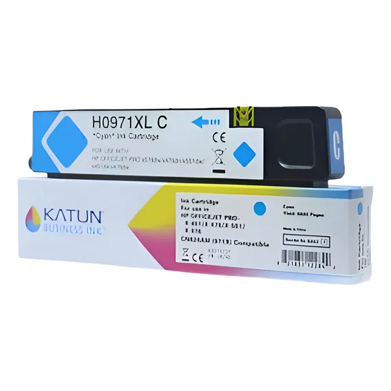 Cartucho Tinta CompatÃvel Com Hp 971xl X476 X476 X451 Ciano Foto 1
