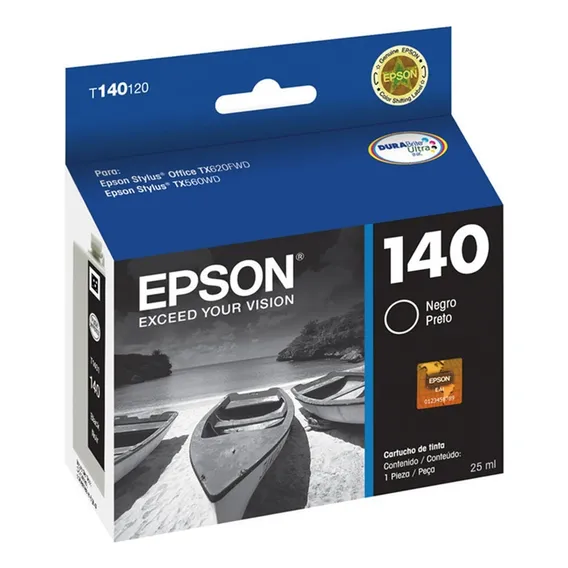 Cartucho Tinta Epson T140120 T140 T42 Tx560 Preto Foto 1