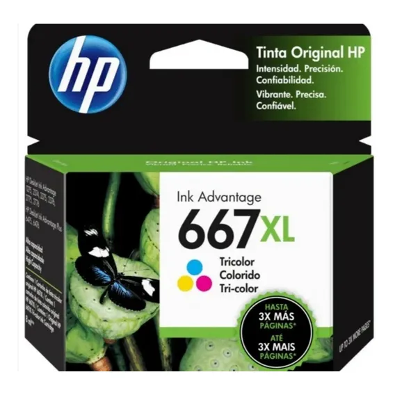 Cartucho Tinta Tricolor 667xl Hp Foto 1