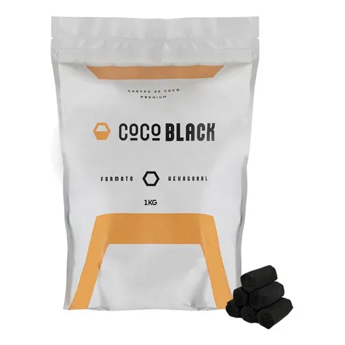 Carvão De Coco Para Narguilé Coco Black 1 Kg Foto 1