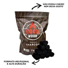 Carvão De Coco Para Narguile Coco Wood Zomo Hexagonal 1 Kg Foto mini 1