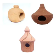 Casa 3 Aves Unidades Modelos Diferentes Jardim Quintal Kit Foto mini 1