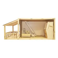 Casa Boneca Barbie Mobiliada 29 Moveis 129x88x42 Mdf Foto mini 4