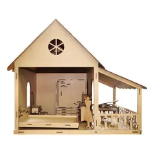Casa Boneca Barbie Mobiliada 29 Moveis 129x88x42 Mdf Foto mini  3