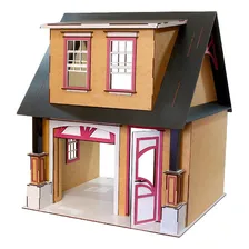 Casa Bonecas Escala Barbie Com Garagem Milla Eco Darama Foto mini  3