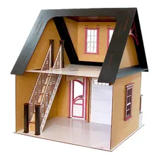 Casa Bonecas Escala Barbie Com Garagem Milla Eco Darama Foto mini 4
