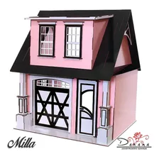 Casa Bonecas Escala Barbie Com Garagem Milla Princesa Darama Foto mini 1