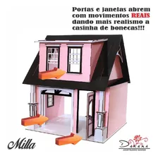 Casa Bonecas Escala Barbie Com Garagem Milla Princesa Darama Foto mini 2