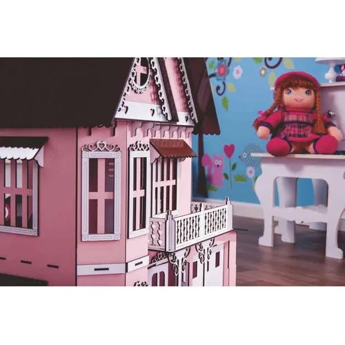 Casa Bonecas Escala Polly Mod Anne Princesa Garagem - Darama Cor Colorido Foto 1