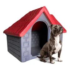 Casa Casinha Cachorro Cães Plástica Casa Número 5 Cor Vermelho Foto  mini 1