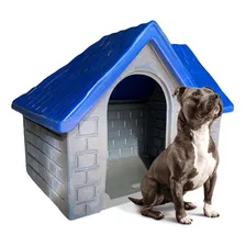 Casa Casinha Cachorro Cães Plástica Casa Número 5 Cor Azul Foto mini 1