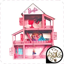 Casa Casinha De Boneca Que Abre E Fecha Com M贸veis Completa Cor Rosa Ou Azul Conforme Tema E Foto No An煤ncio Foto mini 1