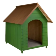 Casa Casinha De Cachorro Em Madeira Pintada Gigante N6 Cor Verde Foto  mini 1