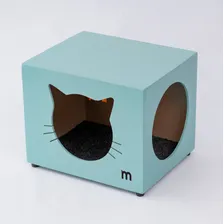 Casa Casinha Gato Toca Nicho Playground Cor Tiffany Foto  mini 1
