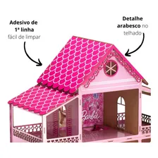 Casa de bonecas Casa de bonecas MDF Criativa MDF Criativa Casa de boneca Casinha MDF rosa 80cm 831 rosa Foto mini 4