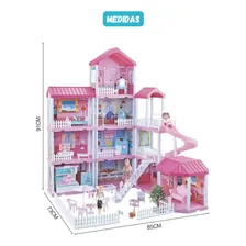Casa De Bonecas Casa Dos Sonhos Dreamhouse 4 Andares Foto mini 3