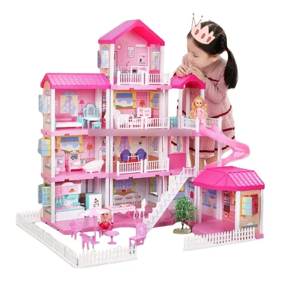 Casa De Bonecas Casa Dos Sonhos Dreamhouse 4 Andares Foto 1