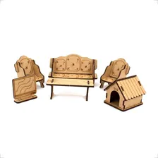 Casa De Bonecas Mdf Criativa Brinquedos Mdf 621 Foto mini 2