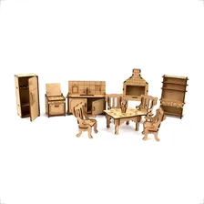 Casa De Bonecas Mdf Criativa Brinquedos Mdf 621 Foto mini 4