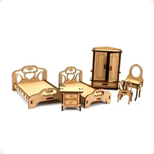 Casa De Bonecas Mdf Criativa Brinquedos Mdf 621 Foto mini 3