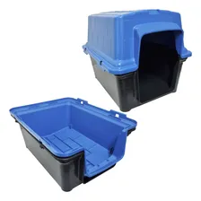 Casa para cãe tipo 2 em 1 Furacão Pet 2 em 1 para raça 6 - azul Foto mini 4