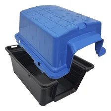 Casa para cãe tipo 2 em 1 Furacão Pet 2 em 1 para raça 6 - azul Foto mini 3