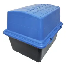 Casa para cãe tipo 2 em 1 Furacão Pet 2 em 1 para raça 6 - azul Foto mini 2