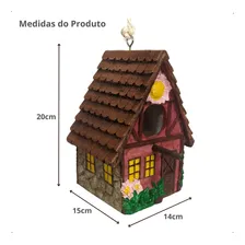 Casa Pássaro Ninho Chalé Passarinho Colorida Linda Premium Foto mini 4