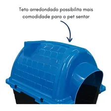 Casa Pet Raça Média N4 Casinha Azul Cachorro E Gato Foto mini 4