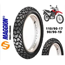 Casal Pneu Maggion Viper 90x90x19 / 110x90x17 Nxr125/150/160 Foto mini 4