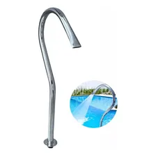Cascata Aço Inox Tubular Splash Slim Sodramar Para Piscina Foto  mini 1