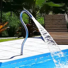 Cascata Aço Inox Tubular Splash Slim Sodramar Para Piscina Foto mini  2