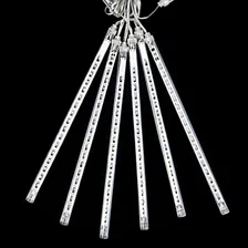 Cascata Chuva Neve 180 Leds Natal 6 Tubo Natalino Pisca Gelo Foto mini  3
