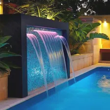 Cascata Embutir Com Bico Inox 60cm Com Iluminação Led Rgb Foto mini 4