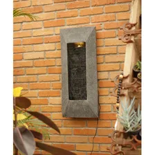 Cascata Fonte Água Retangular Decorativa Iluminada Led Foto mini 3